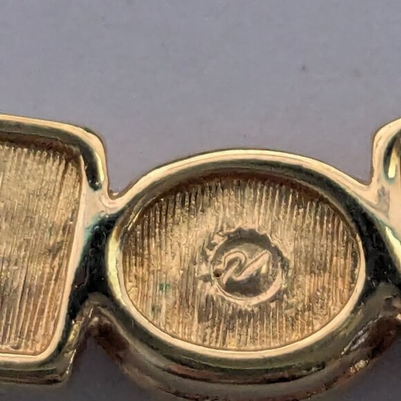 Vintage RARE SWAROVSKI SWAN AB Crystal Gold Tone Rope Choker Style Necklace - Picture 10 of 10